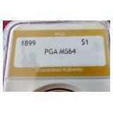1899 Morgan Dollar - PGA MS64 - Rare Date!