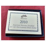 2010 American Veterans Commemorative Silver Dollar