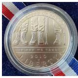 2010 American Veterans Commemorative Silver Dollar