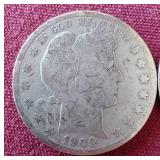 (2) Barber Half Dollars