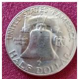 (2) Nice 1954 Franklin Half Dollars - S & D