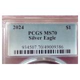 2024 American 1 oz Silver Eagle - PCGS MS70