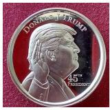 Ultra High Relief Donald Trump 2 oz Silver Round