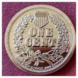Indian Penny Style 1 oz Copper Round
