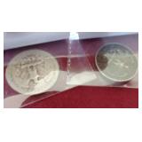 (2) Washington Silver Quarters