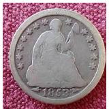 1853 Half Dime (Arrows at Date) - Nice!