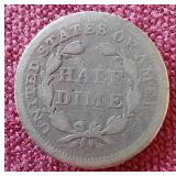 1853 Half Dime (Arrows at Date) - Nice!