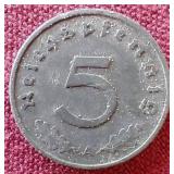 1941 Germany Third Reich 5 Pfennig Coin