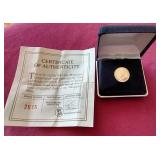 Miniature Replica 3 Grain Gold Krugerrand