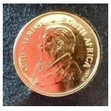 Miniature Replica 3 Grain Gold Krugerrand