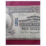 RARE 1905 National Currency New York $10 Large Note