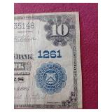 RARE 1905 National Currency New York $10 Large Note