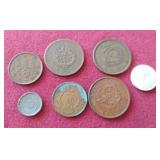 (7) Vintage Asian Coins