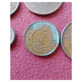 (7) Vintage Asian Coins