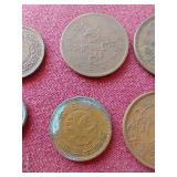 (7) Vintage Asian Coins