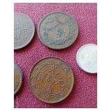 (7) Vintage Asian Coins