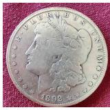 1892 Morgan Dollar - Tough Date