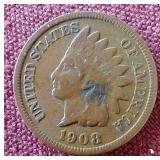 1908-S Indian Penny - Key Date