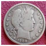 (2) Barber Half Dollars