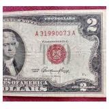 1953 Red Seal $2 Note