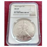 1924 American Silver Eagle - NGC MS69
