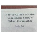 Awesome 1st Century Indo-Parthian Tetradrachm Ancient Coin