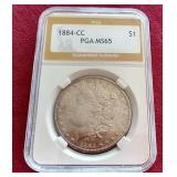 1884-CC Morgan Dollar - PGA MS65