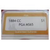 1884-CC Morgan Dollar - PGA MS65