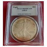 1998 American Silver Eagle - PCGS PR69DCAM