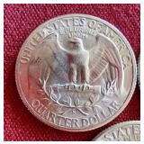 (3) Gorgeous Uncirculated 1947 Washington Quarters - P/D/S