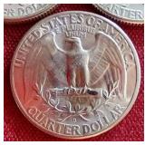 (3) Gorgeous Uncirculated 1947 Washington Quarters - P/D/S