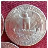 (3) Gorgeous Uncirculated 1947 Washington Quarters - P/D/S