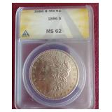 1886 Morgan Dollar - ANACS MS62