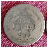 (2) Liberty Seated Dimes