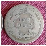(2) Liberty Seated Dimes