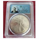 2023 American Silver Eagle - PCGS Gem BU *Signed by Steve Forbes*
