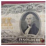 *RARE* 1922 Gold Certificate $20 Note