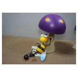 *2* Regal Art Metal Bee/Mushroom Garden Statues