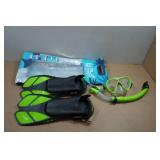 Cressi Blulove Adult Snorkel Set - Fin Size ML/XL