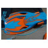 Cressi Blulove Kids Snorkel and Fins - L/XL