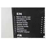 Evdtverh Non-Stick Coated 8-Piece Knife Set