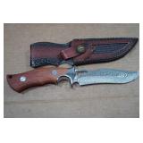 Custom Colorado 11" Demascus Style Blade Knife