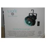 Luxe Outdoor Camping Fan and LED Light