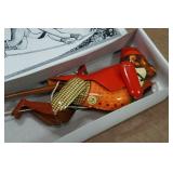 Vintage Look Tin Litho Climbing Monkey