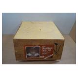 Four Light Antique Brass Finish Chandelier