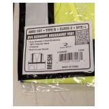 NEW RADWEAR HI-VIZ WORK WEAR VEST SIZE LARGE  (10CT)