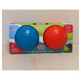 NEW JOLLY PETS 8” JOLLY SOCCER BALL 2 PK