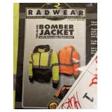 NEW RADWEAR TWO-IN-ONE BOMBER JACKET WITH REMOVABLE FLEECE LINER (XL)