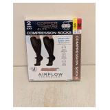 NEW COPPERFIT ELITE COMPRESSION SOCKS SMALL 2PK.
