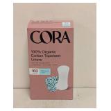 CORA ORGANIC COTTON TOPSHEET LINERS 158CT.